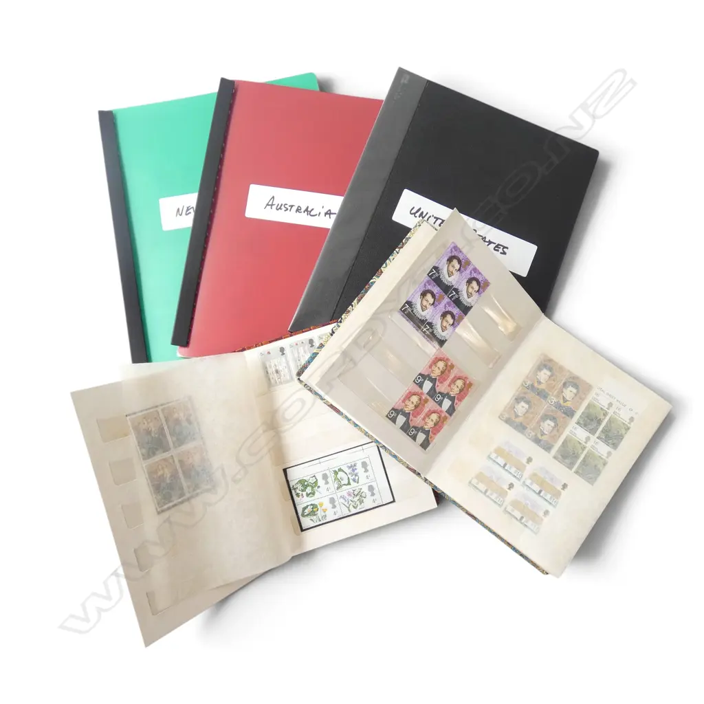 5 STAMP ALBUMS Image 1++
