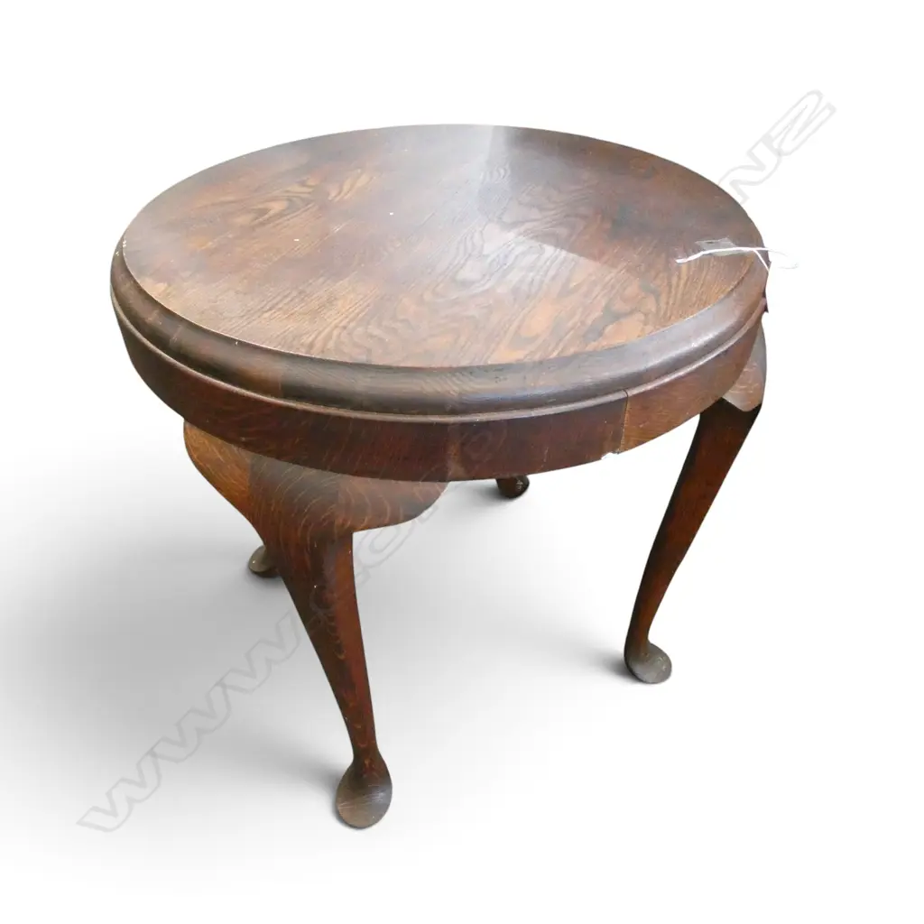 MAHOGANY CIRCULAR SIDE TABLE Dia.500 H.520mm Image 1++