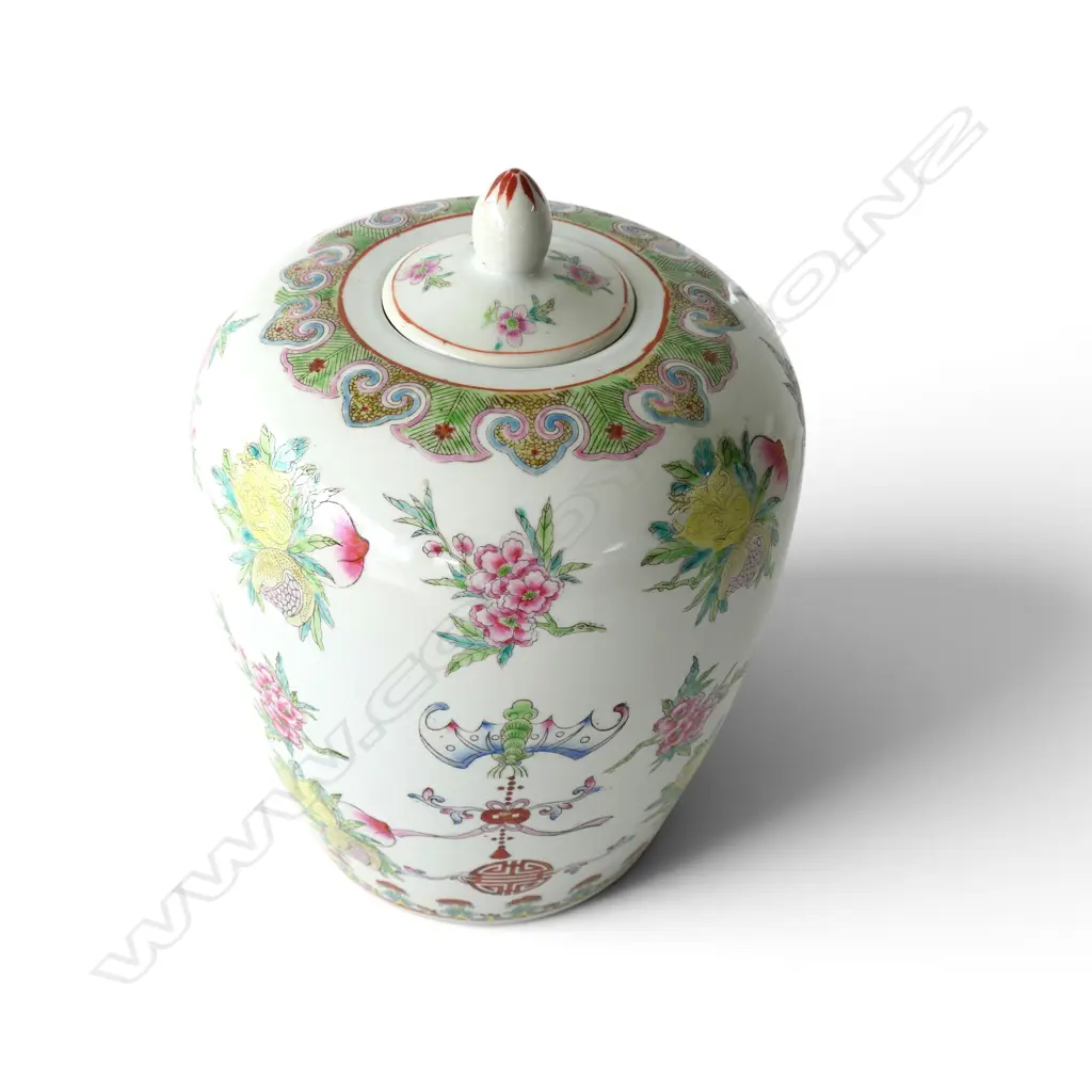ORIENTAL LIDDED VASE H.340mm Image 1++