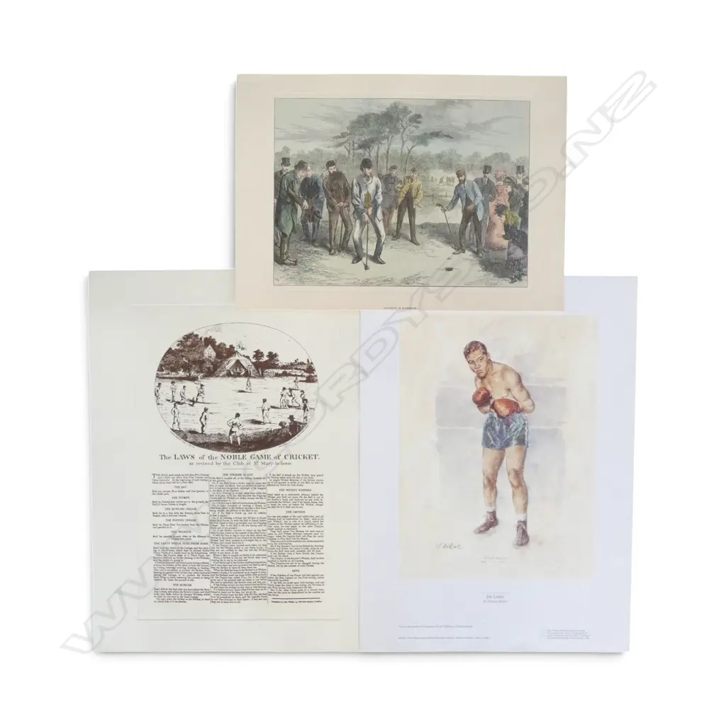 7 UNFRAMED 19TH AND EARLY 20TH C. COLOURED PRINTS INCL. MARINE, FISHING AND SPORT Image 1++
