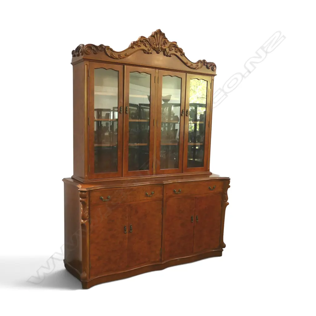 LG 2 PART WALNUT CABINET 1700x600x2340mm Image 1++