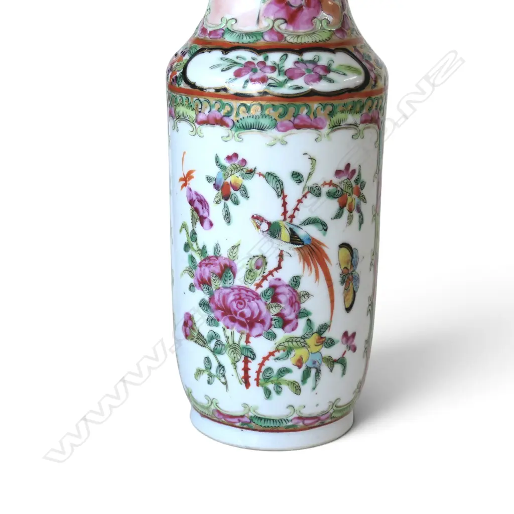 2 FAMILLE ROSE VASES H.360mm Image 1++