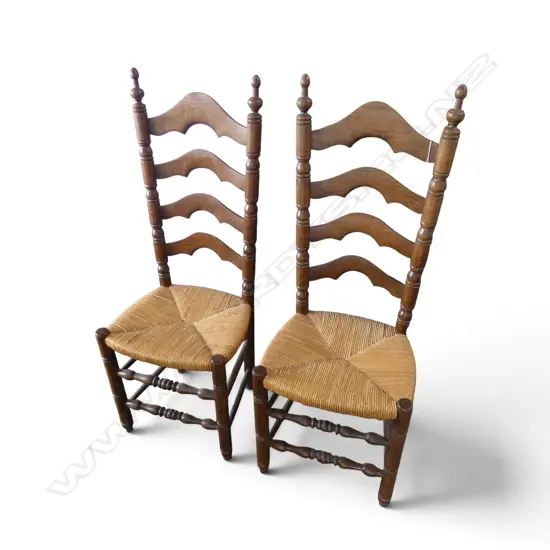 PR LADDERBACK CANE CHAIRS H.1170mm