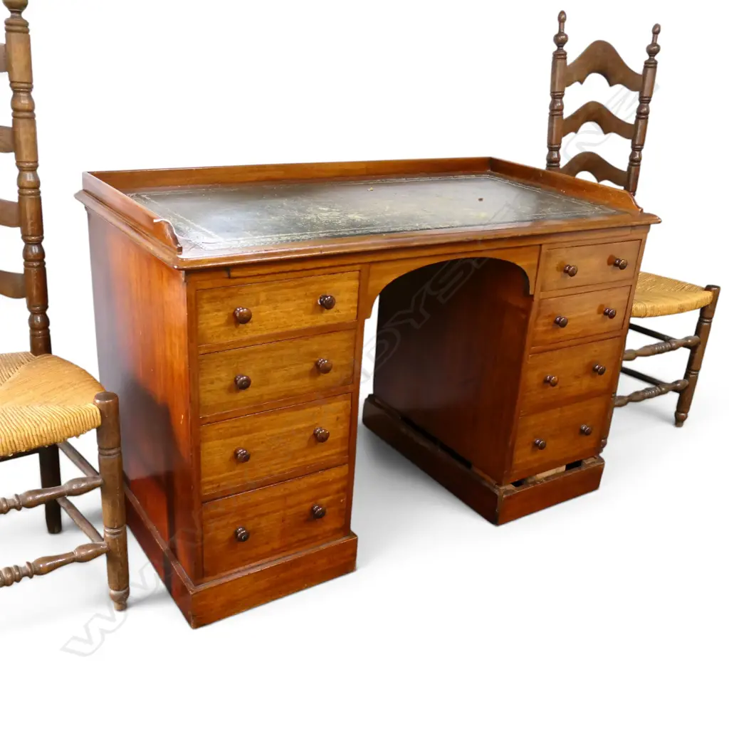 ANTIQUE DESK 1165x600x775mm base boards req. re-attaching. Image 1++