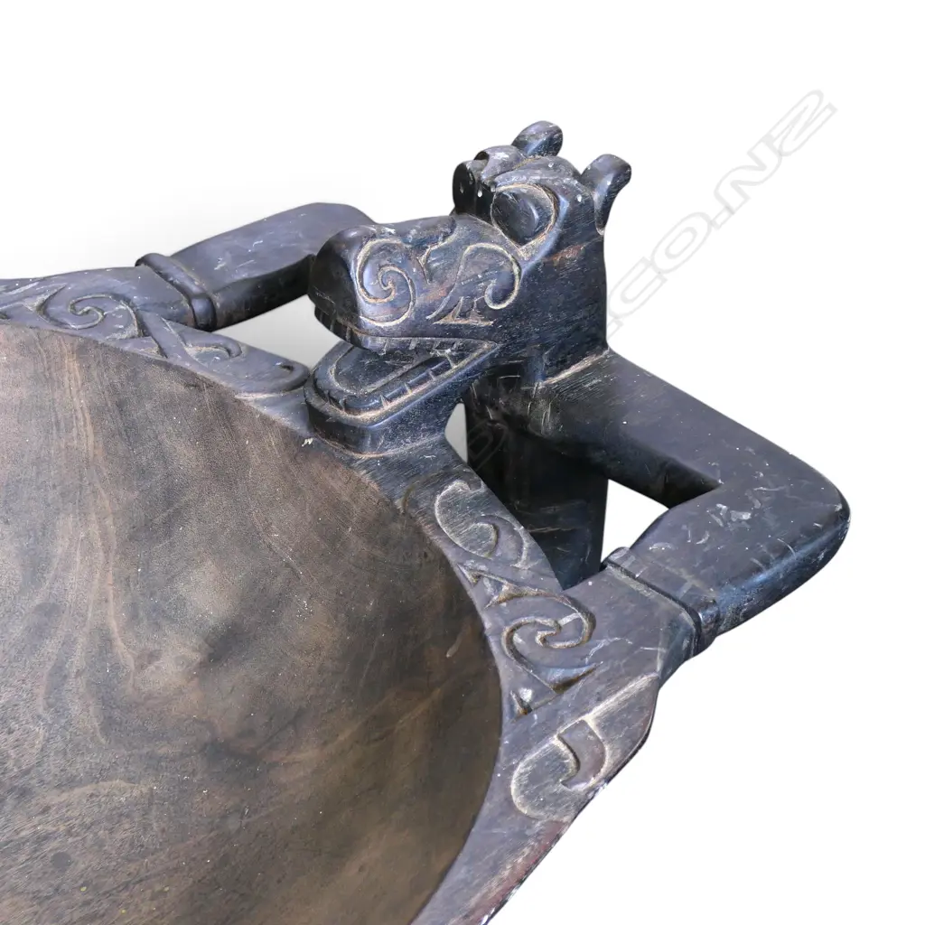LG CARVED CEREMONIAL BOWL W.1100mm Image 1++