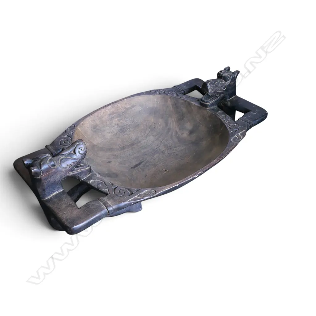 LG CARVED CEREMONIAL BOWL W.1100mm Image 1++