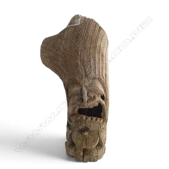 CARVED 'KI'I' TREE SECTION H.560mm