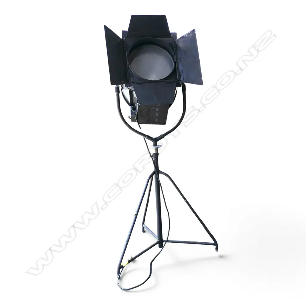 LG MOLE-RICHARDSON STUDIO LIGHT w. makers name & monogram, vendor acquired in New York H.1850mm approx. Image 1++