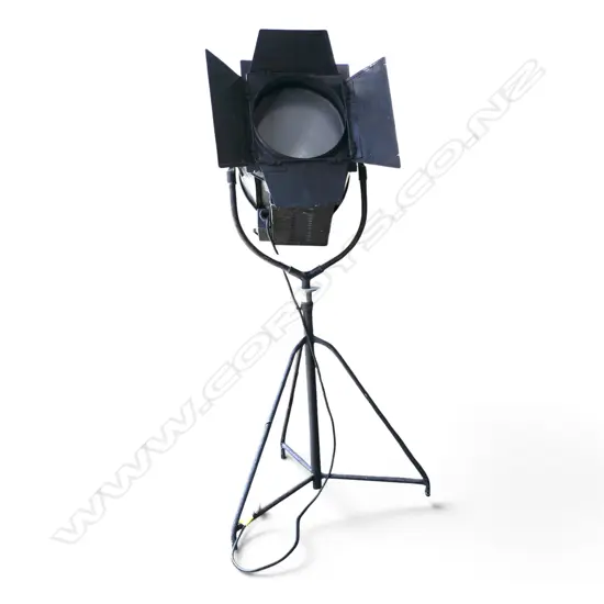 LG MOLE-RICHARDSON STUDIO LIGHT w. makers name & monogram, vendor acquired in New York H.1850mm approx.