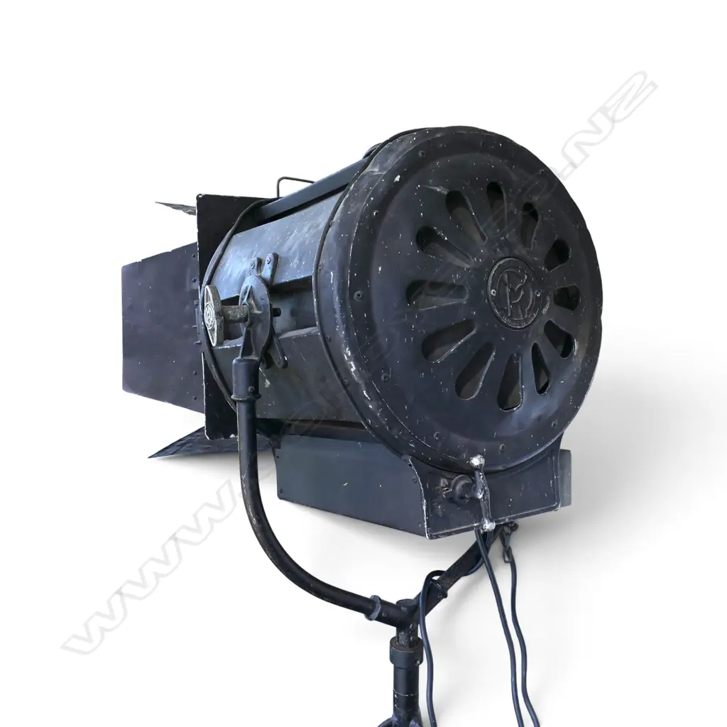 LG MOLE-RICHARDSON STUDIO LIGHT w. makers name & monogram, vendor acquired in New York H.1760mm approx. Image 1++