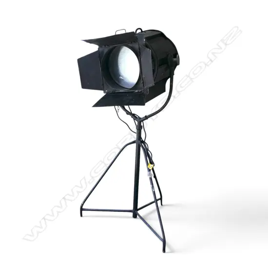 LG MOLE-RICHARDSON STUDIO LIGHT w. makers name & monogram, vendor acquired in New York H.1760mm approx.