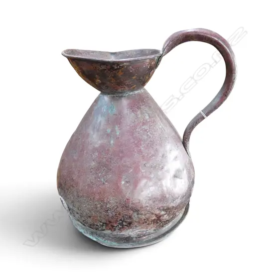 ANTIQUE LG COPPER HARVEST JUG H.440mm