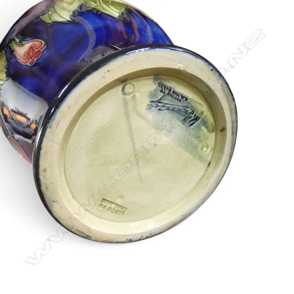 MOORCROFT 'PANSY' VASE, H.140mm Image 1++