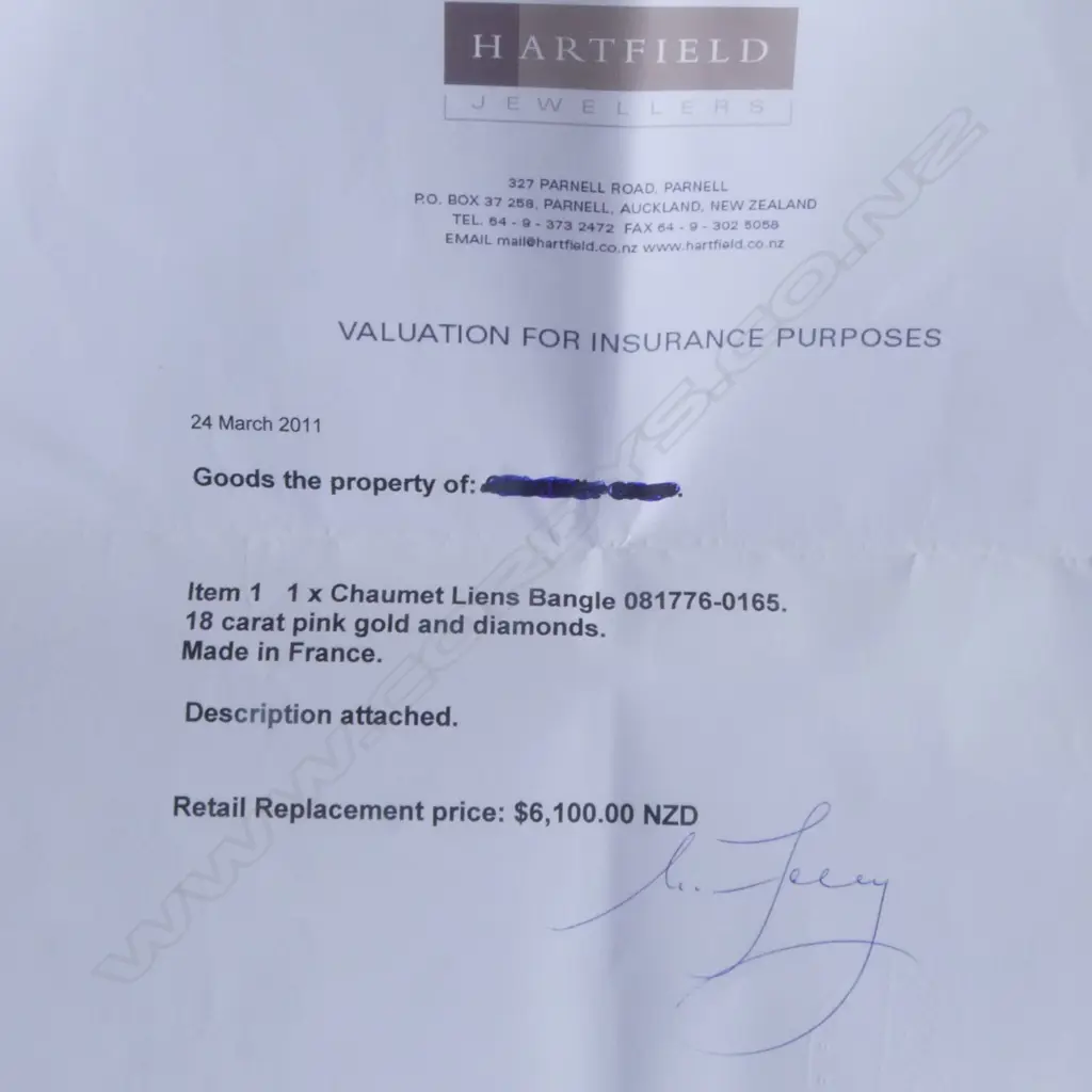 CHAUMET LIENS (French) DESIGNER 18ct GOLD & 10 DIAMOND hinged BANGLE 12.83gms w original box & 2011 valuation Image 1++