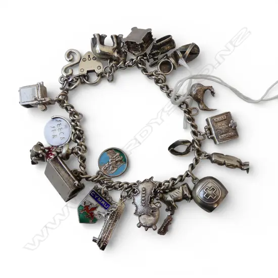 SILVER CHARM BRACELET 55gms