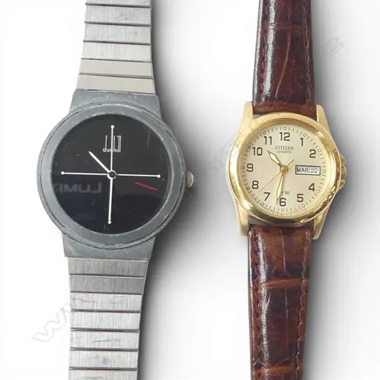 2 WRISTWATCHES LADIES & DUNHILL, both running