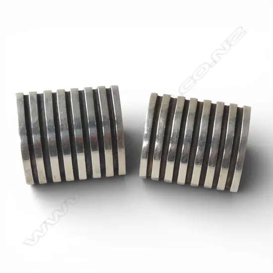 STERLING SILVER DESIGNER STUDS with large scrolls 10.6 gms