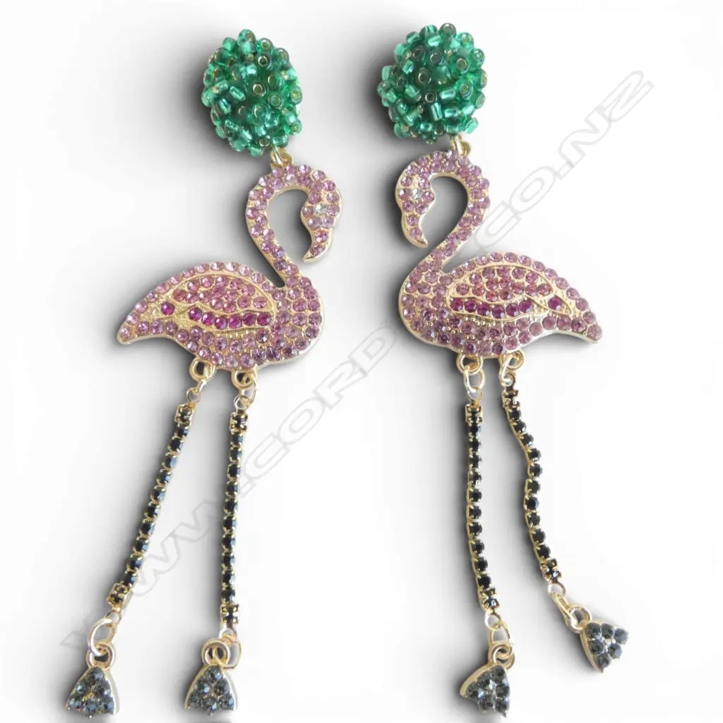 PR FLAMINGO DROP EARRINGS Image 1++