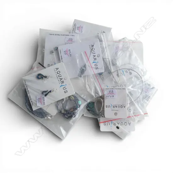 10 PCS CARDED PAUA SHELL JEWELLERY, new old stock