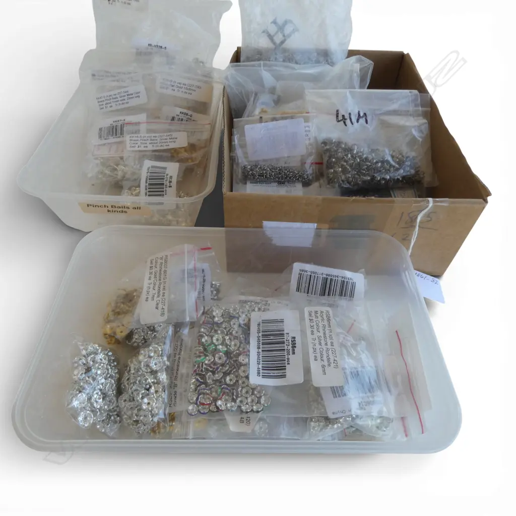 LRG QTY METAL & PLATED JEWELLERY FINDINGS Image 1++