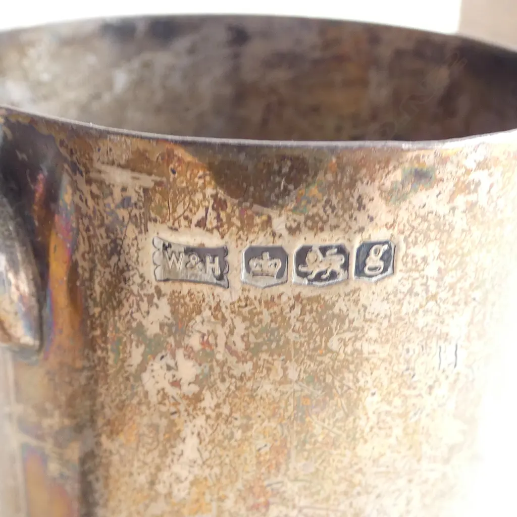 STG SILVER CUP & NAPKIN RING 167gms Image 1++