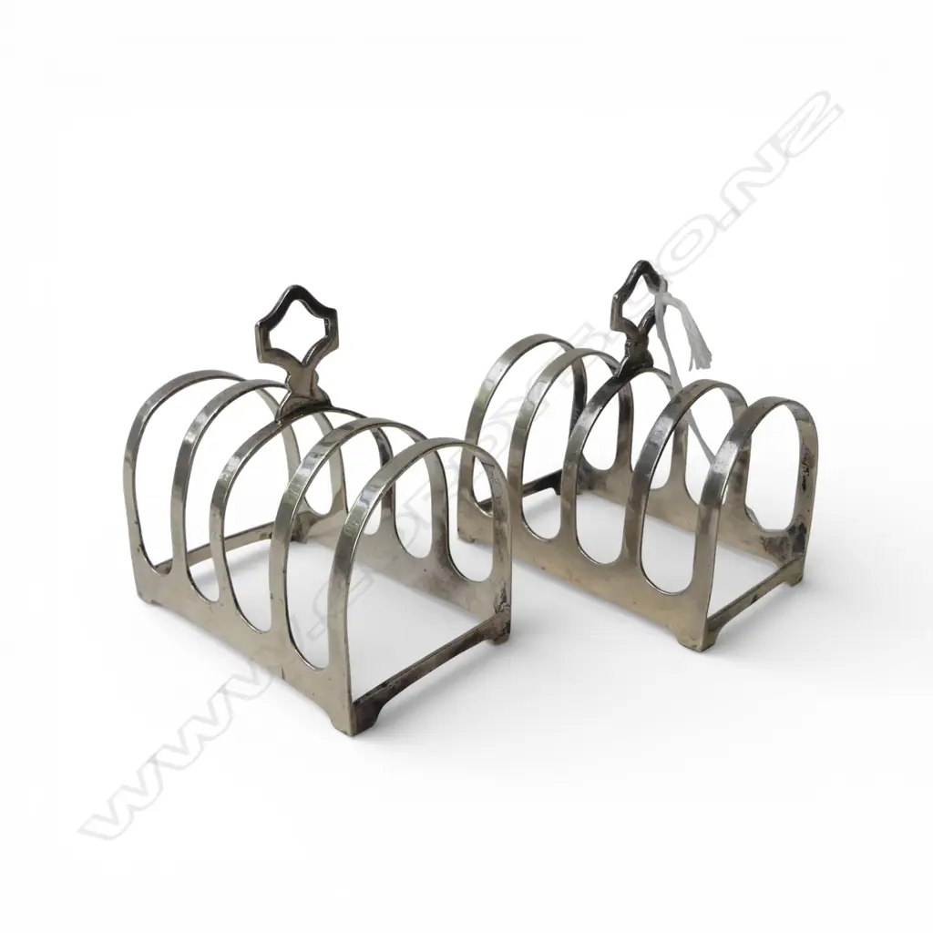 PR STG SILVER TOAST RACKS, EMILE VINER SHEFFIELD 1938 105gms Image 1++