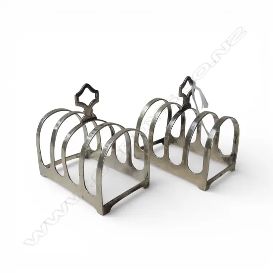 PR STG SILVER TOAST RACKS, EMILE VINER SHEFFIELD 1938 105gms