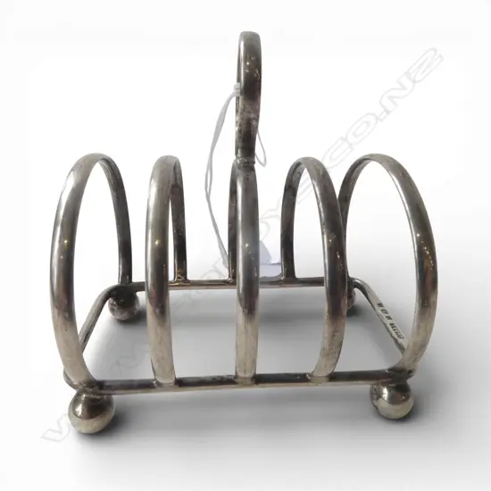 STG SILVER TOAST RACK, UNITE & SONS B'HAM 1933 63gms