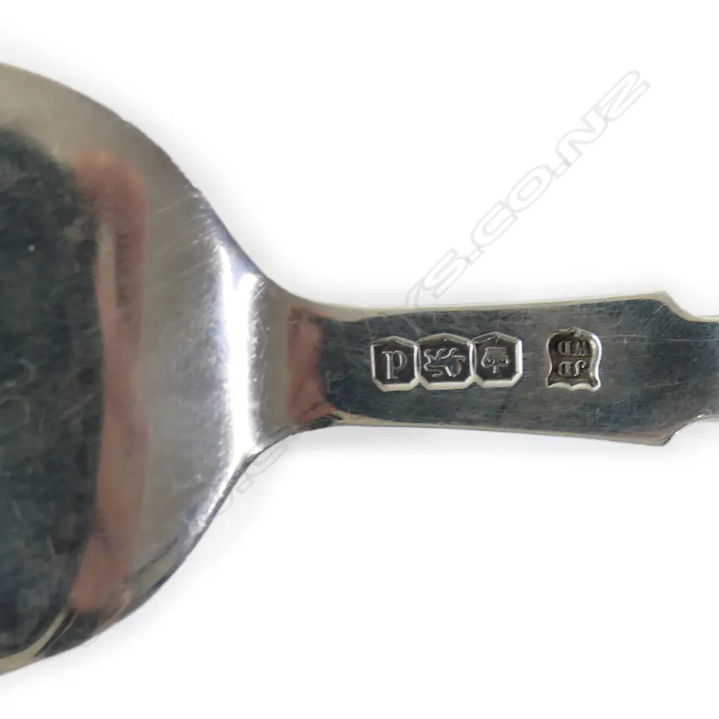 CASED STG SILVER & IVORY FISH SERVERS, SHEFFIELD 1921 Image 1++