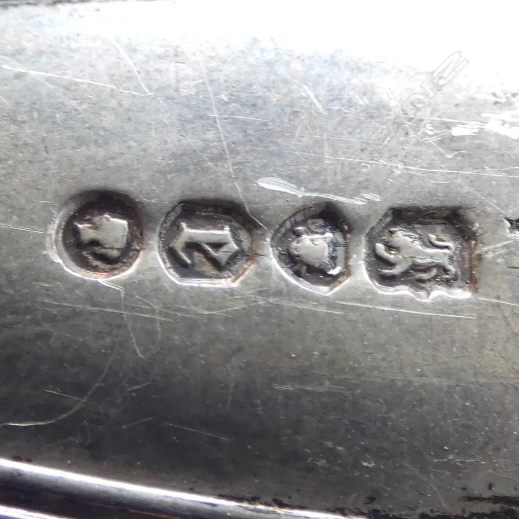 TWO GEORGIAN AND VICTORIAN SILVER SPOONS AND A VICTORIAN SILVER FORK 130gms Image 1++