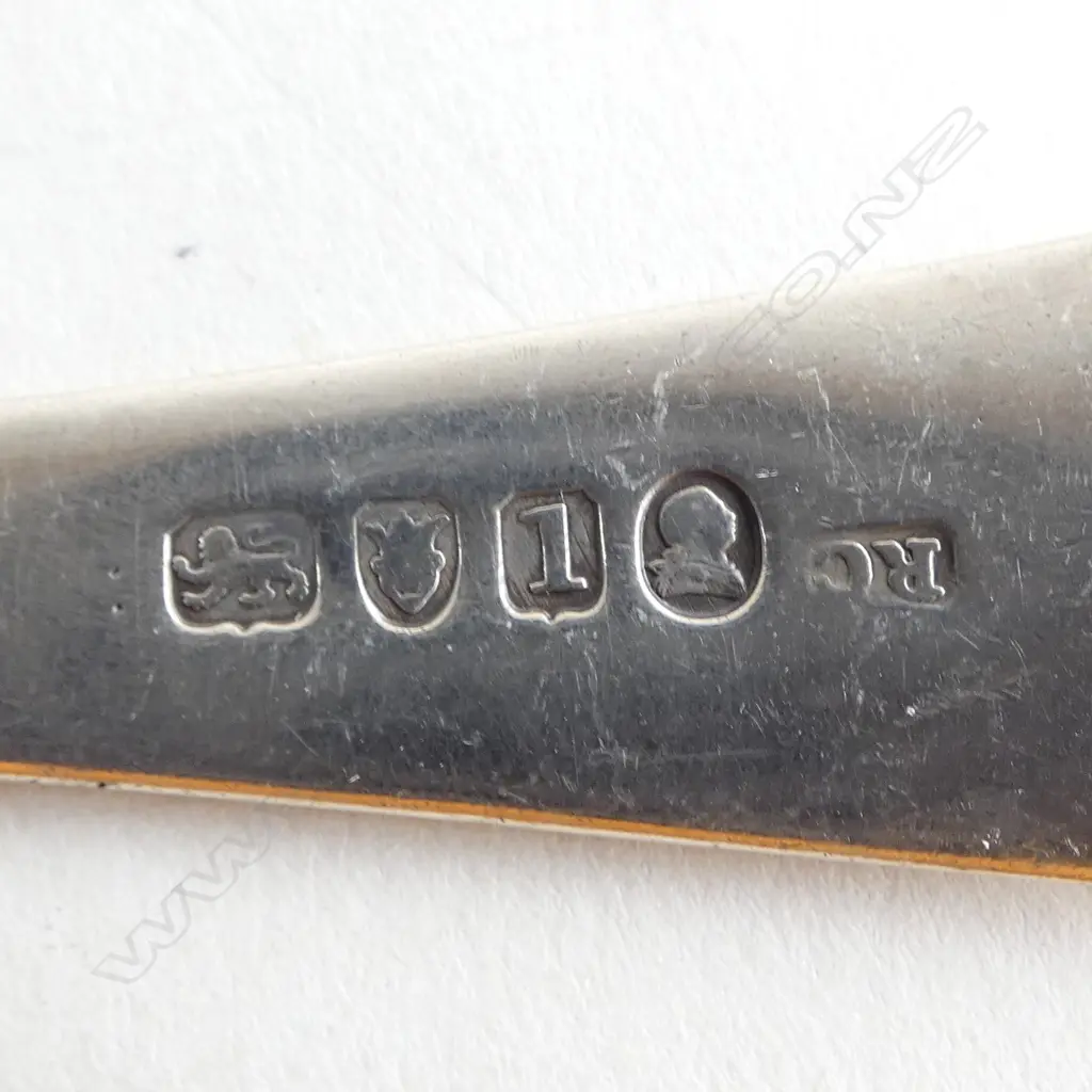 GEORGIAN STG SILVER SPOON, RICHARD CROSSLEY, LONDON 1786, 59gms Image 1++