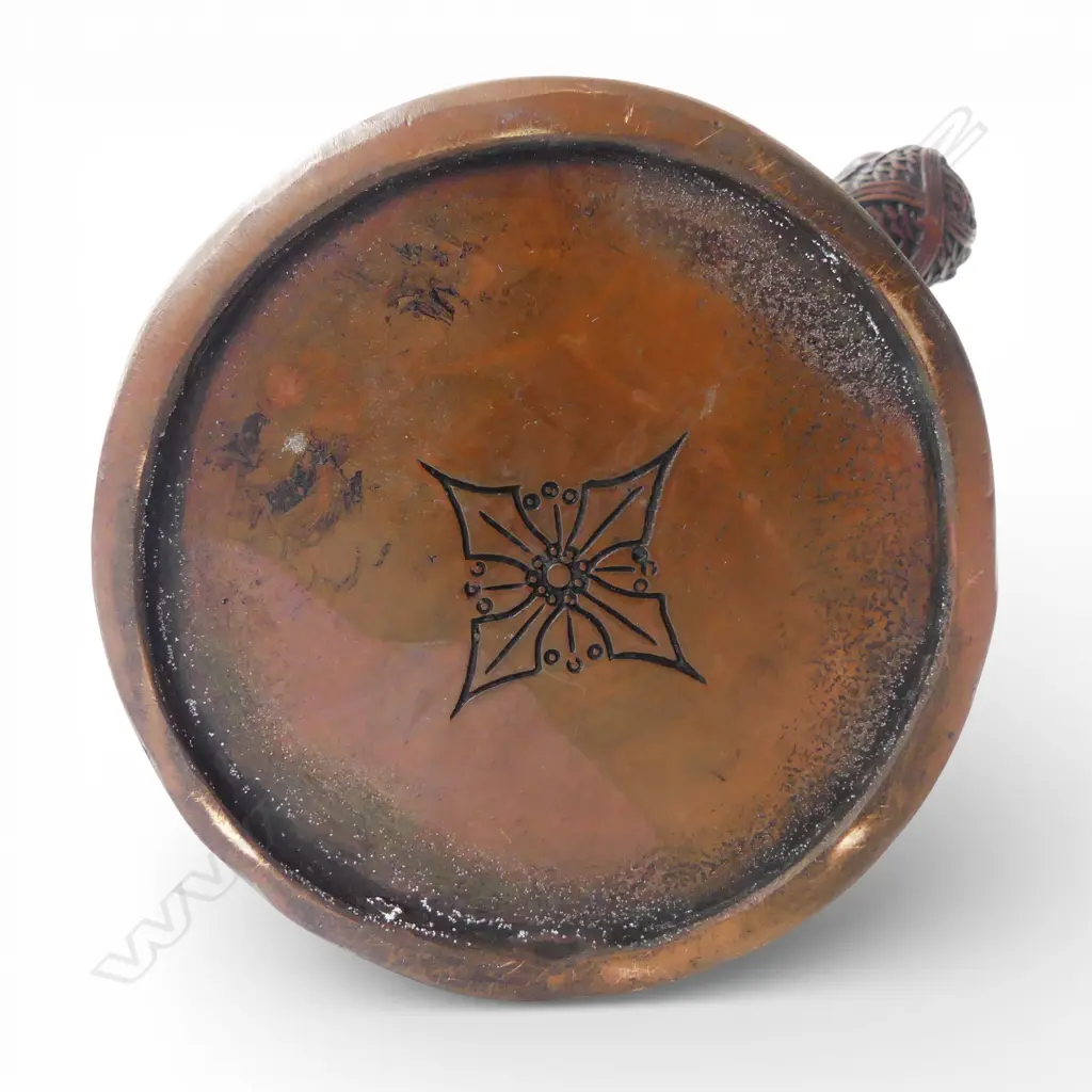 ORIENTAL HEAVY BRONZE TEAPOT H.280mm Image 1++