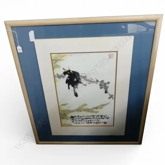 CHO SHOU-ANG, CHINESE WATERCOLOUR, 500x680mm