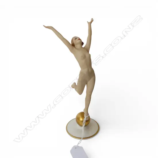 HUTSCHENREUTHER ART DECO 'SUN CHILD' FIGURINE H.220mm