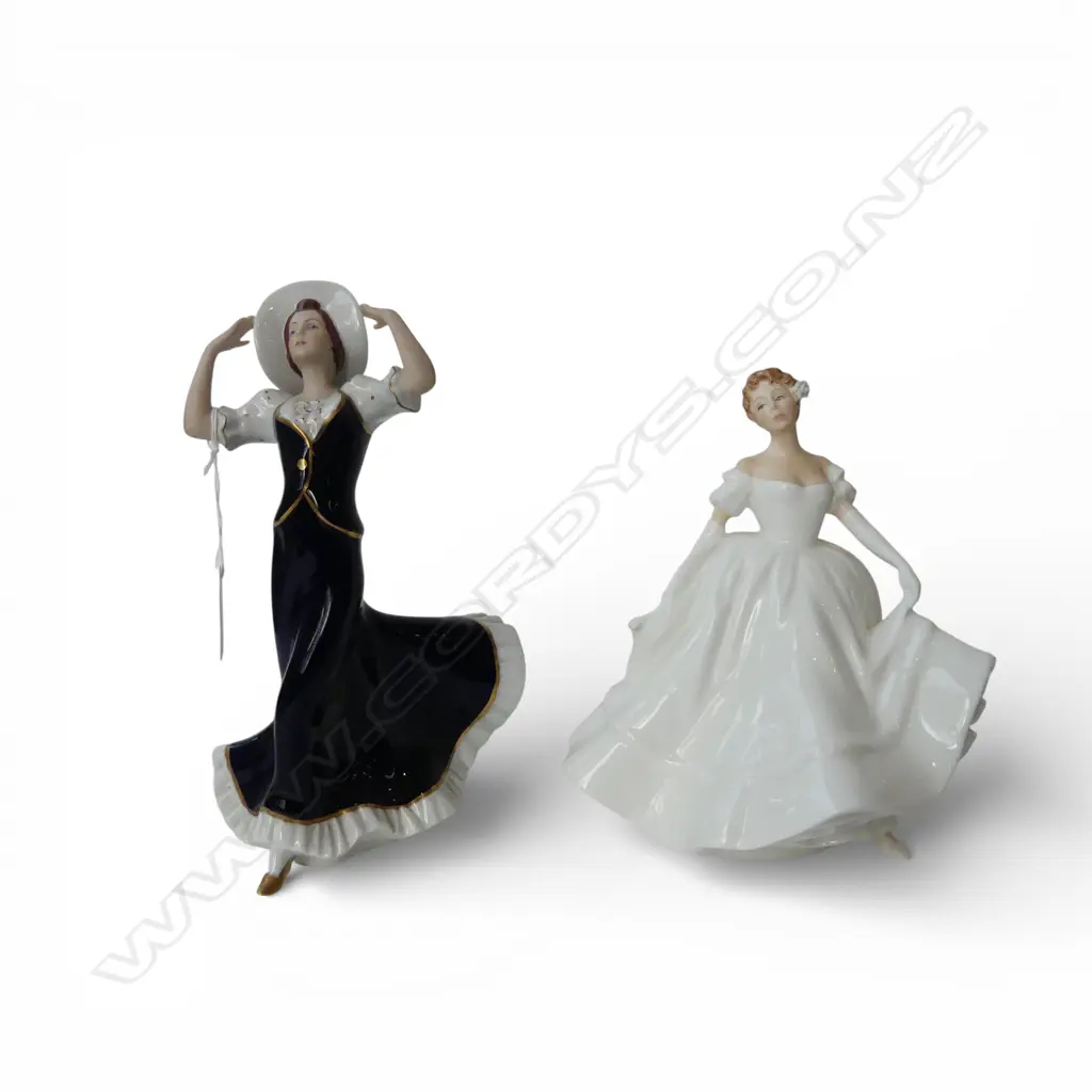 ROYAL DOULTON 'NANCY' FIGURE + CZECH FIGURE H.230mm Image 1++