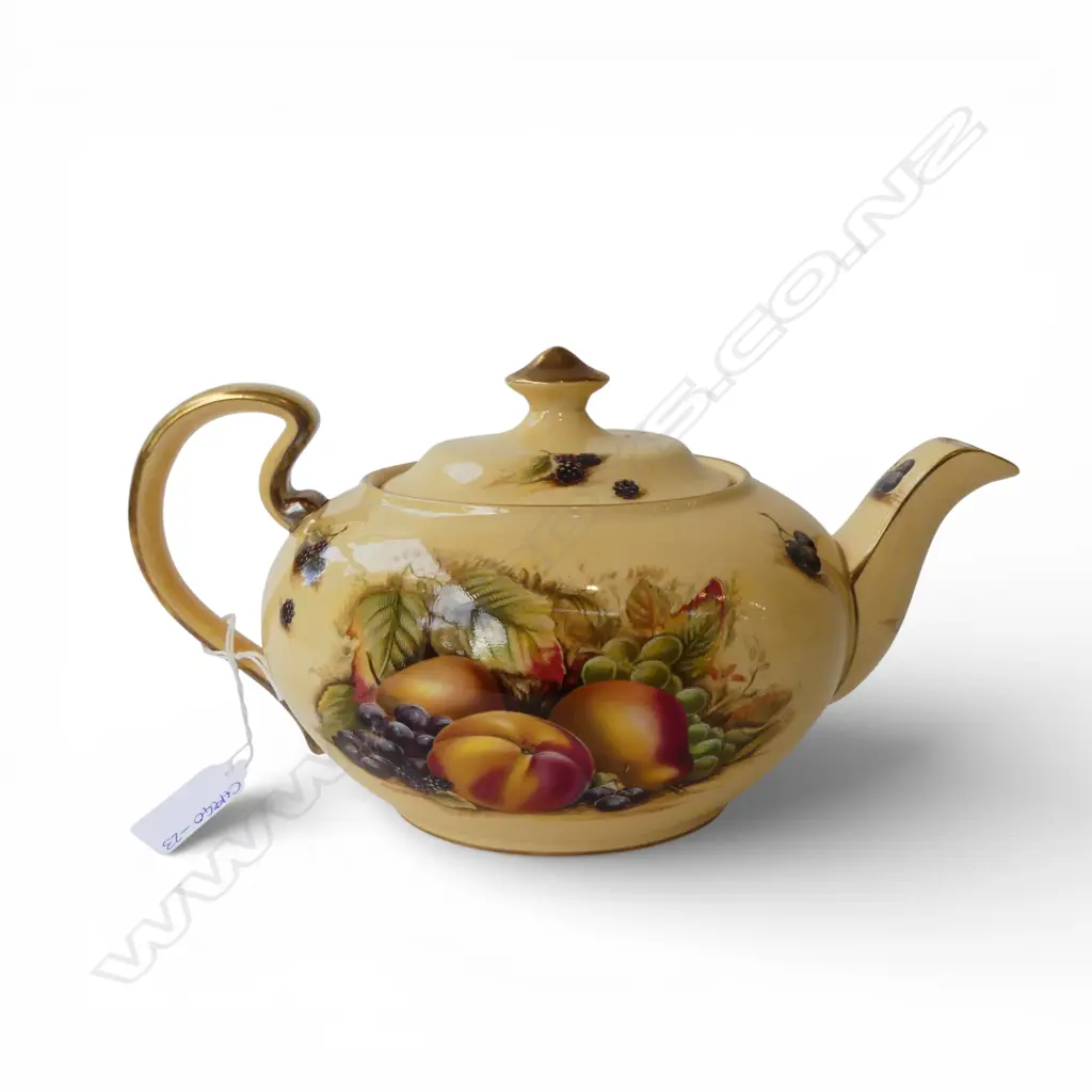 AYNSLEY 'ORCHARD GOLD' TEAPOT W.270mm Image 1++