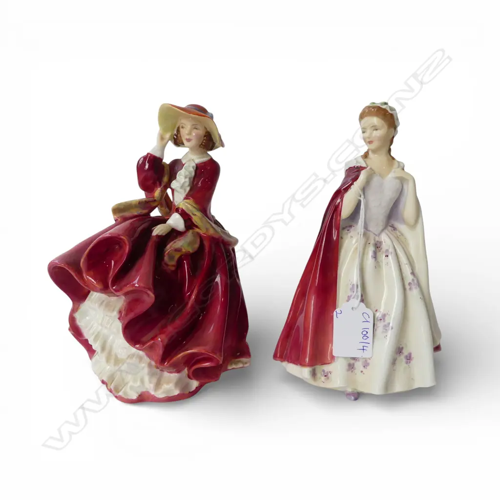 2 ROYAL DOULTON FIGURINES; TOP O' THE HILL & BESS H.185mm Image 1++