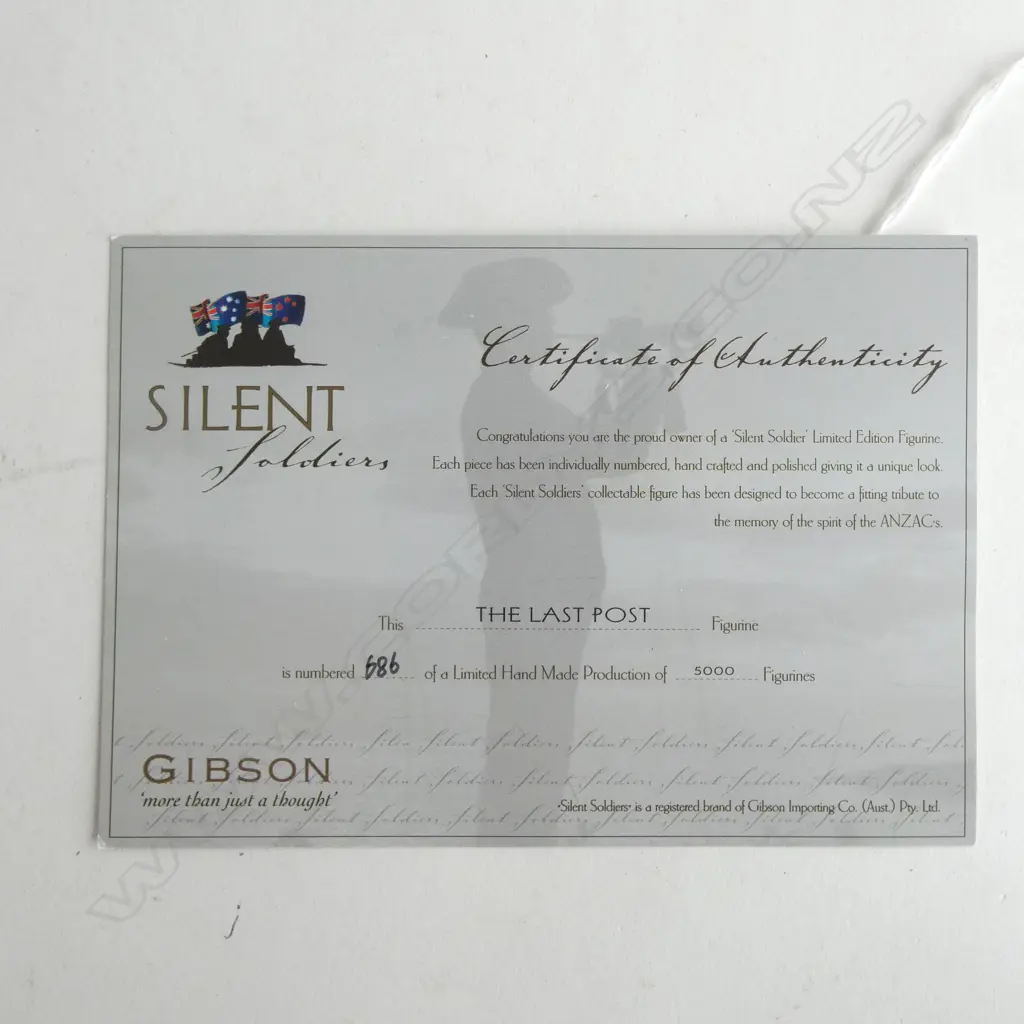 SILENT SOLDIERS 'THE LAST POST' FIGURINE 686/5000 H.260mm Image 1++