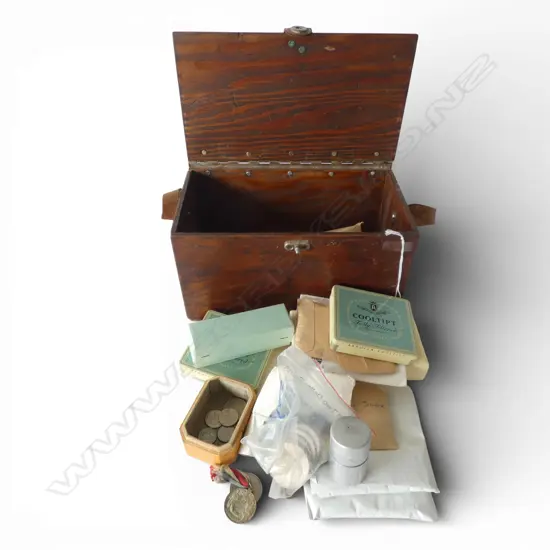 COLLECTION ASST. WORLD COINS; French, Fiji, America, ETC in box