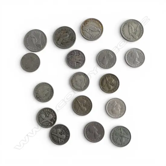 ASST. N.Z. & AUS. 3 & 6 PENCE COINS