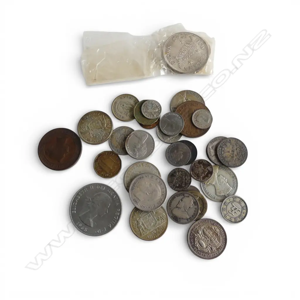 ASST. N.Z., AUS., FIJI COINS + ER II & WINSTON COM. COIN Image 1++