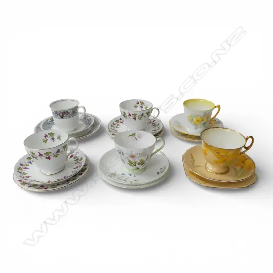 6 SHELLEY CHINA CSPS MIXED PATS