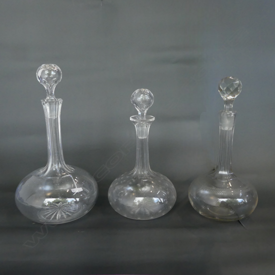 3 DECANTERS H.270mm