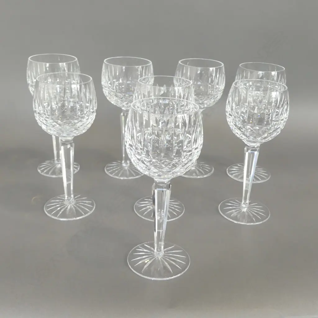 8 WATERFORD TRAMORE WINE GLASSES H.185mm Image 1++