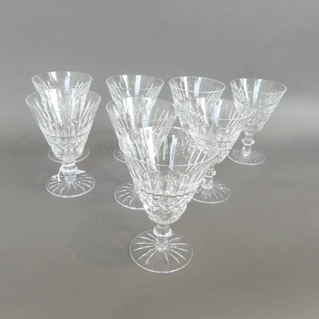 8 WATERFORD TRAMORE WINE GLASSES H.140mm Image 1++