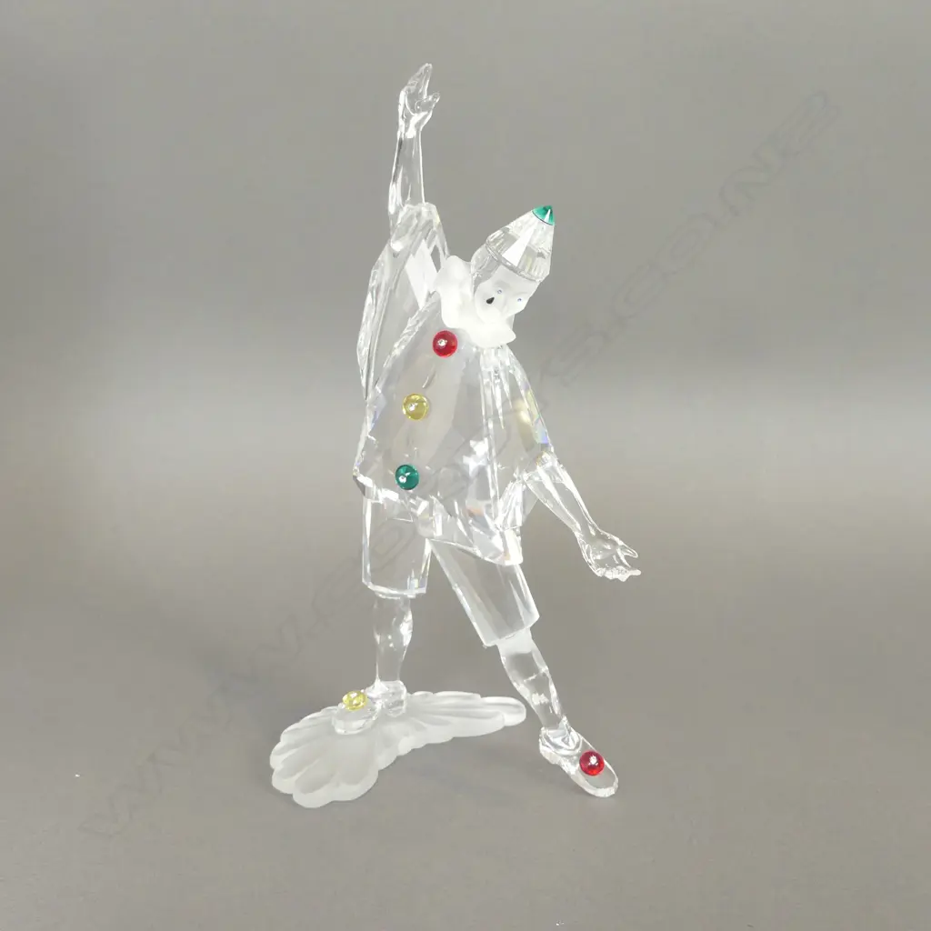 SWAROVSKI 'MASQUERADE' PIERROT boxed + stand  Image 1++