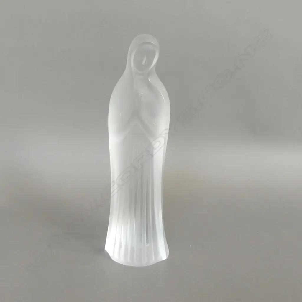 LALIQUE FRANCE FROSTED CRYSTAL MADONNA H.250mm Image 1++