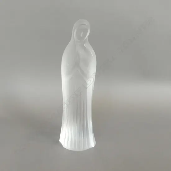 LALIQUE FRANCE FROSTED CRYSTAL MADONNA H.250mm