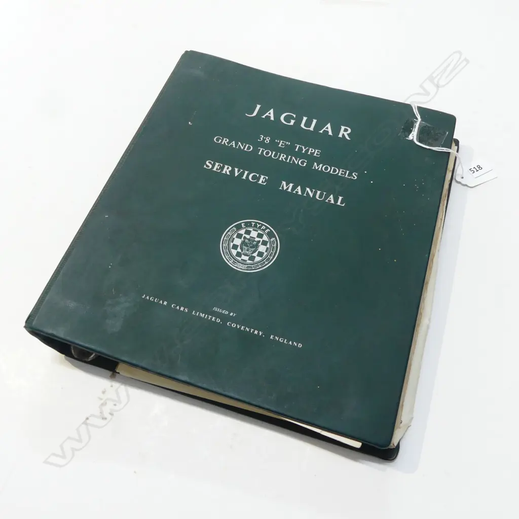JAGUAR 3.8 E-TYPE SERVICE MANUAL Image 1++