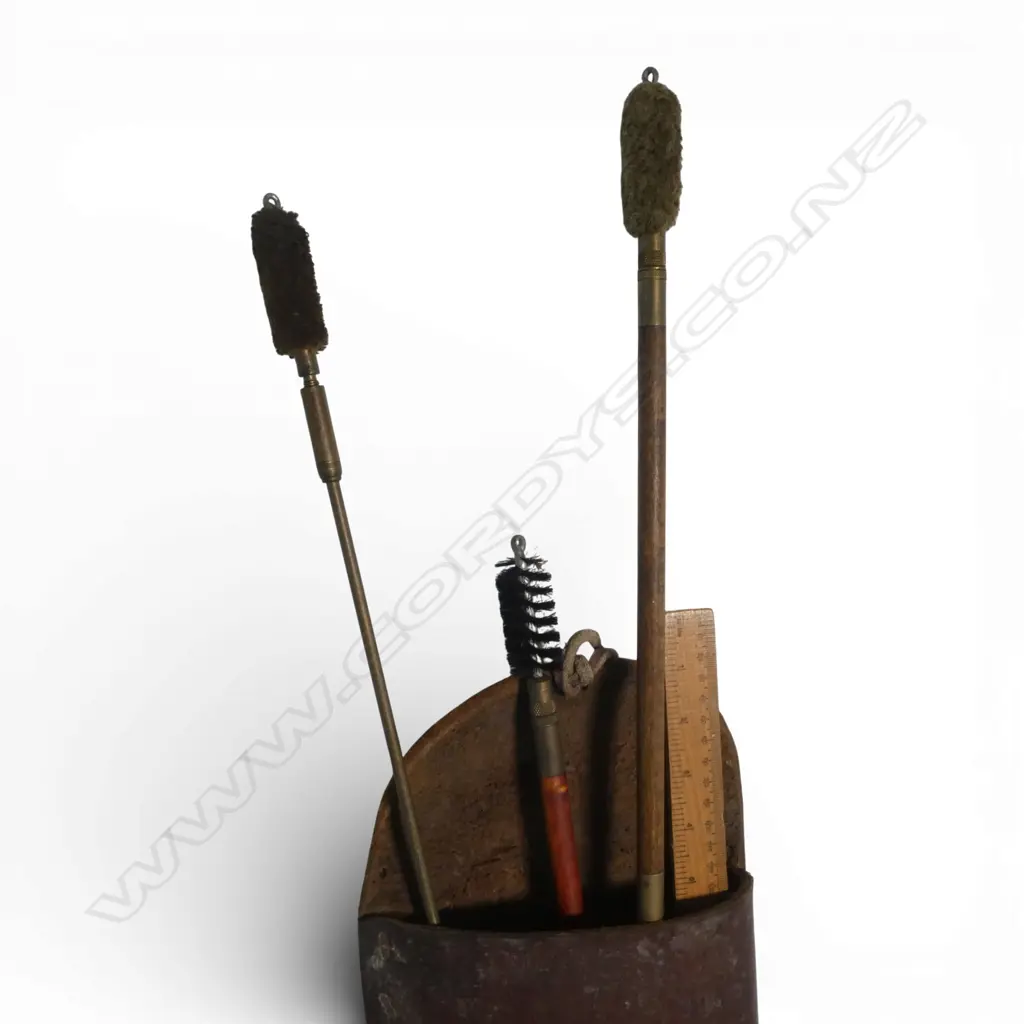 LEATHER GUN CASE L.1200mm, RULER, 3 GUN CLEANING RAM RODS + VIOLIN CASE Image 1++